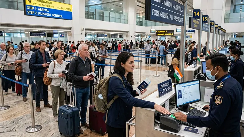 Airport Immigration Process in India for Foreigners