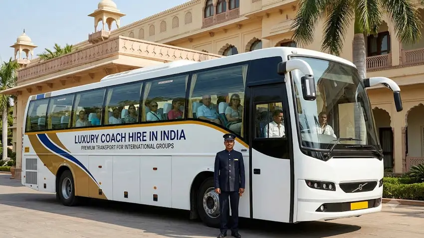Luxury Coach Hire in India with Driver | Group Transport